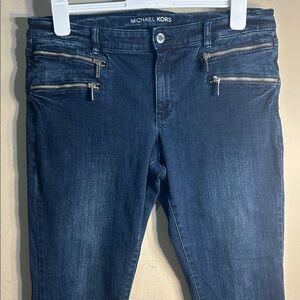 Michael Kors Dark Blue Skinny Jeans Size 14